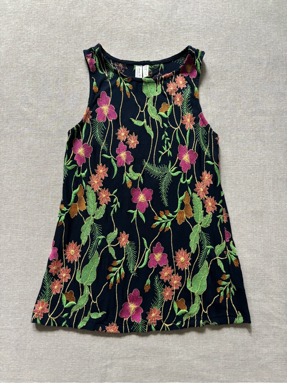 Anthropologie boho peasant coquette embroidered cottagecore top XS